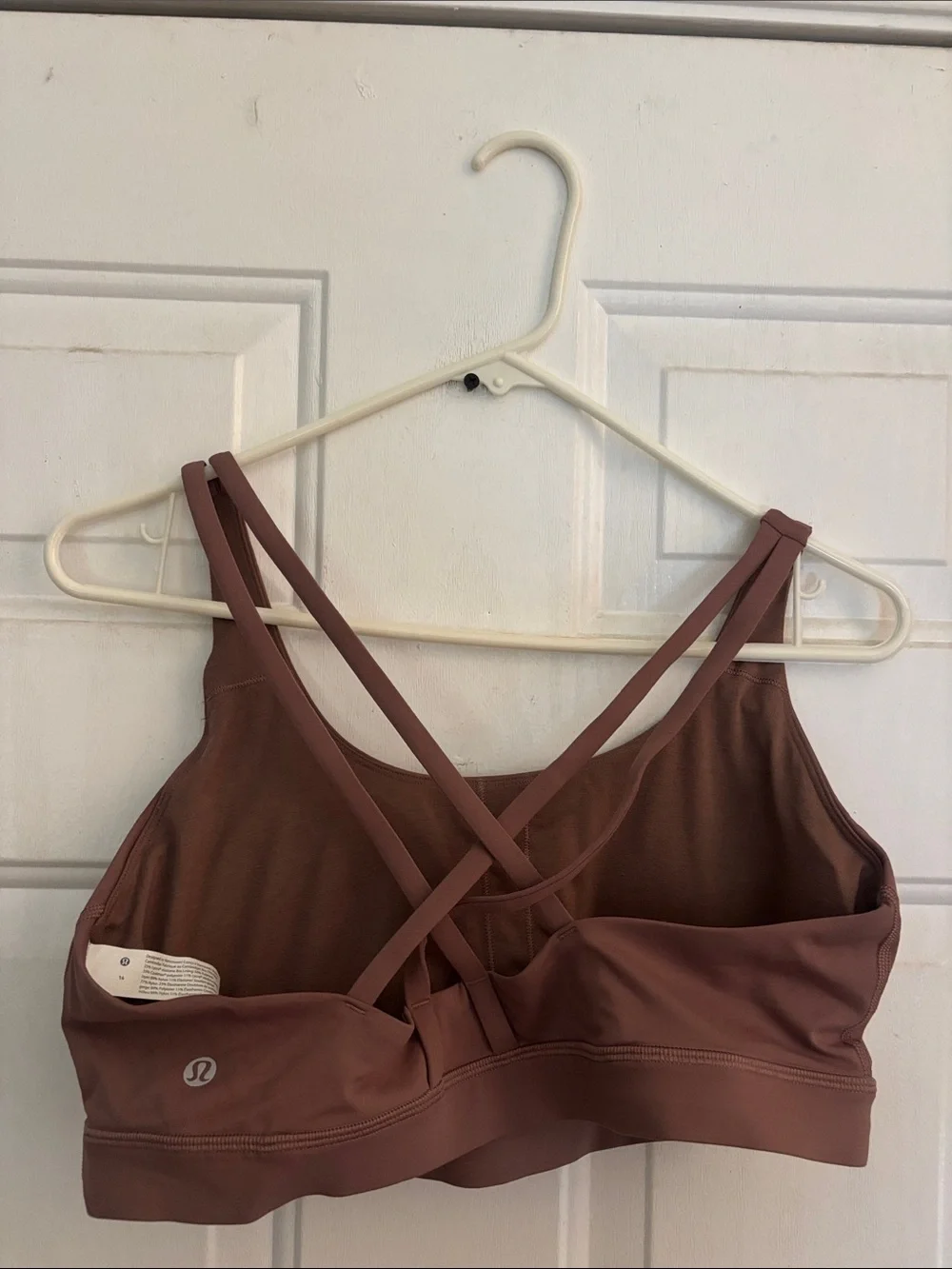 Lululemon Energy Bra, Cacao, Size 14